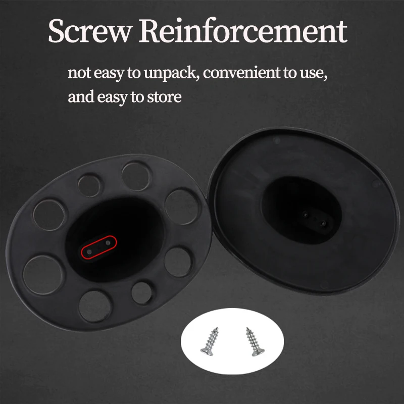 8 ثقوب دائرية إدراج أداة الحلاق عرض تخزين حامل لتصفيف الشعر فرشاة تسريح مستديرة مقص المنظم الرف #3