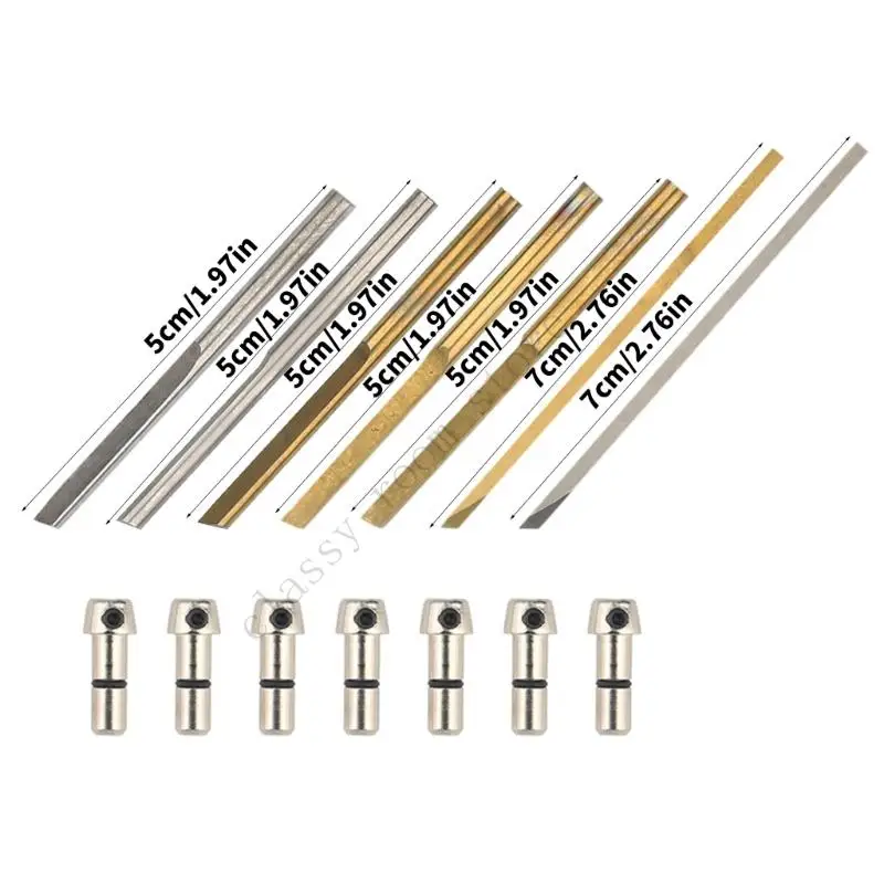 1 Set Jewelry Engraver Tools Pneumatic Impact Engraving Machine Cutting Bits High Precisions Engraver Tools