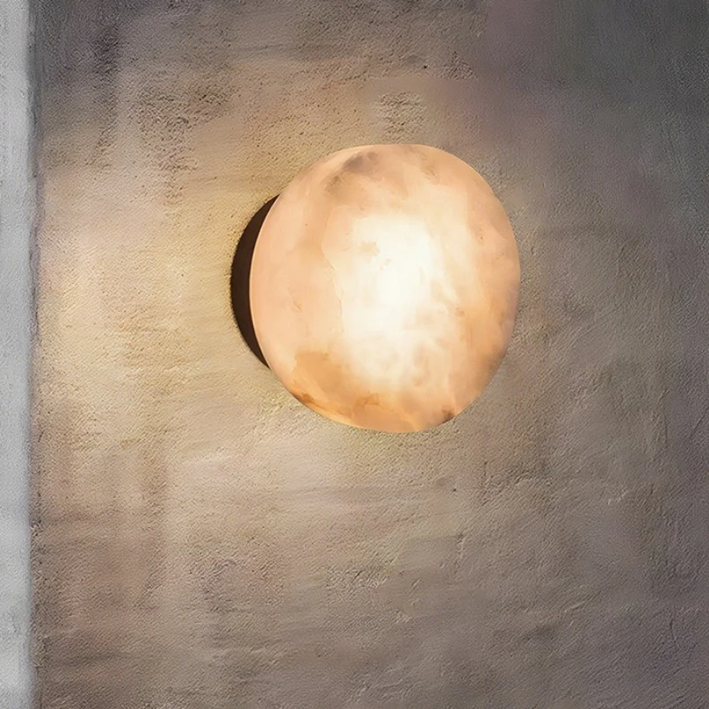 

Minimalist Marble Creative Design LED Wall Lamps Modern Hotel Restaurant Home Entrance Lighting Bedroom Warm lights Decorative