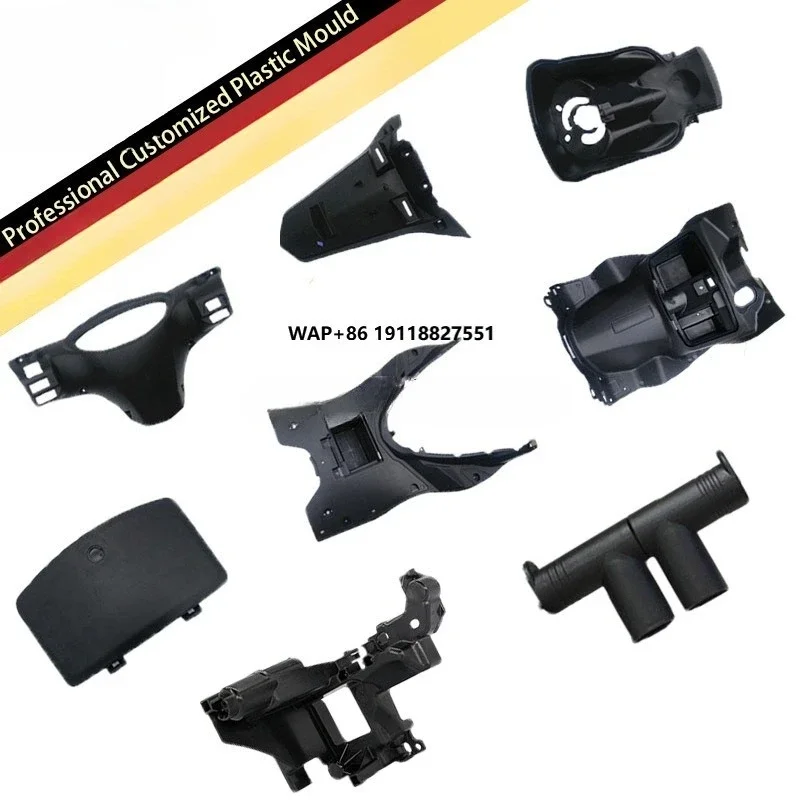 Shanghai custom special-shaped nylon plastic black threaded container shell professional  mold manufacturing