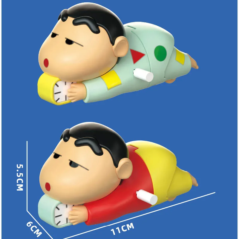 NEW Crayon Shinchan Wind-up Toy Anime Shin Chan Dynamic New Life Series Action Figure Cute Clockwork Model Kids Christmas Gift