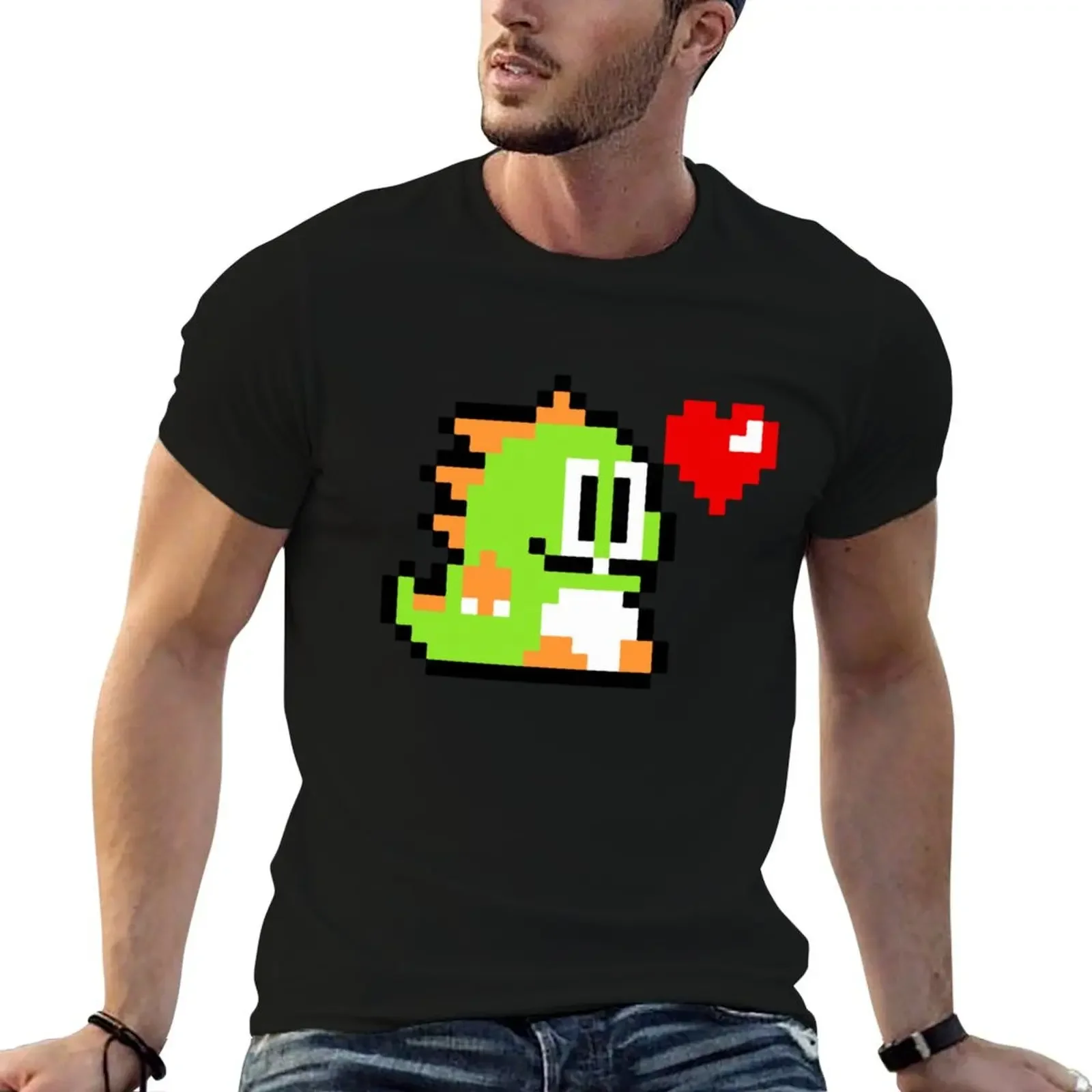 

Pixel Bubble Bobble T-Shirt vintage plus sizes custom t shirt hippie clothes men clothings