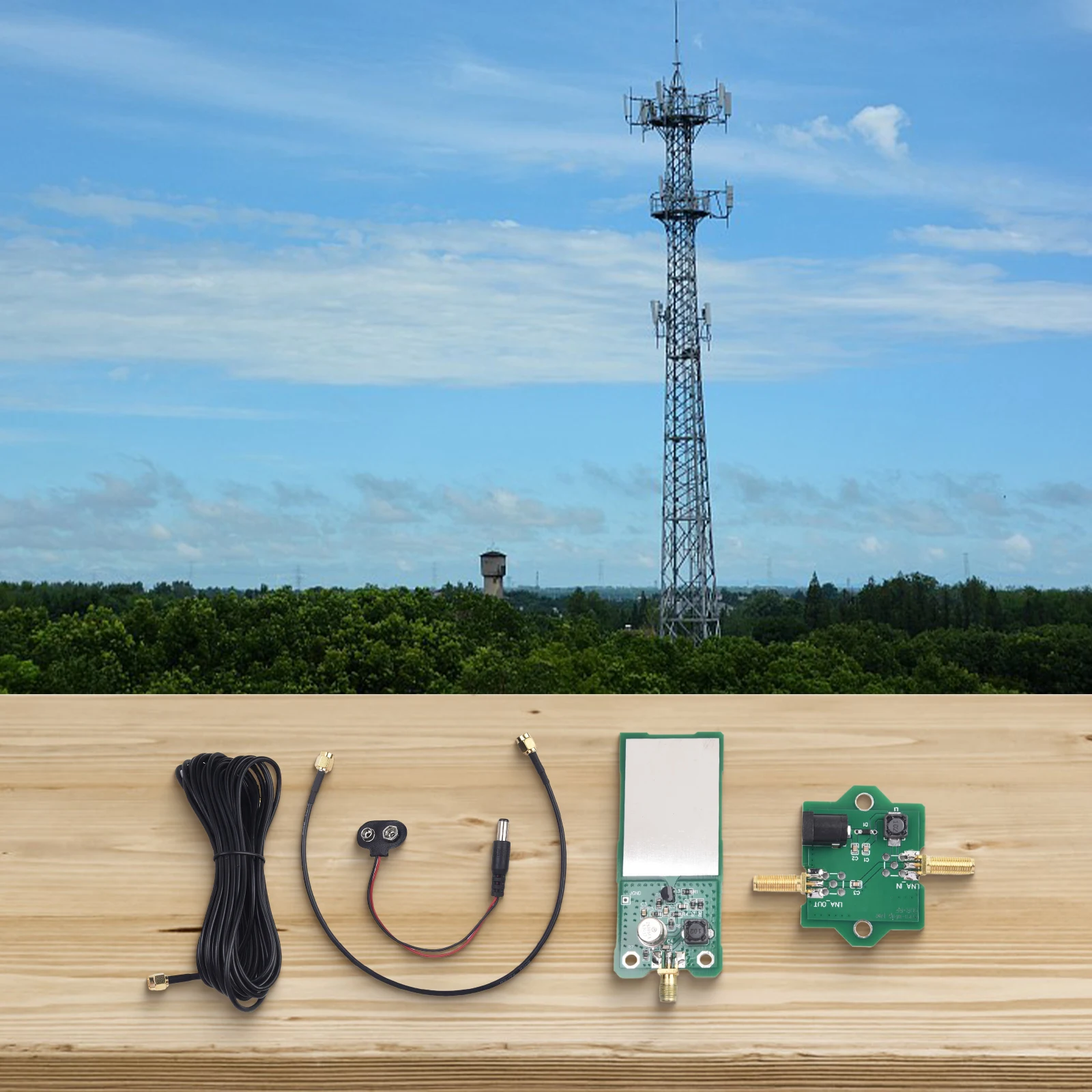 Kit d'antenne active Mini Whip, antenne HF/VHF, réseau, installation facile, ondes courtes, particules