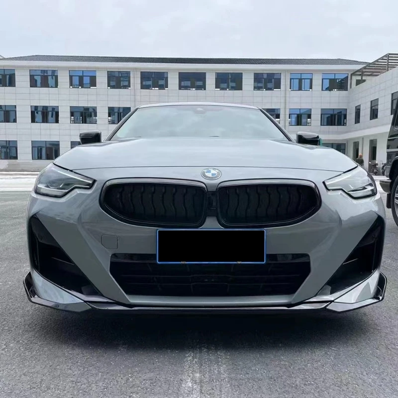 For Bmw G42 M Performance Style Front Bumper Splitter Lip Spoiler Diffuser 2 Series 218i 220i 220d 230i M240i Bodykits 2022 2023