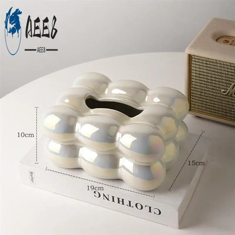 

AEE8-Bubble Design Держатель для салфеток Диспенсер для бумаги для ванной комнаты Обеденный стол Стильный органайзер для салфеток Декоративная салфетка