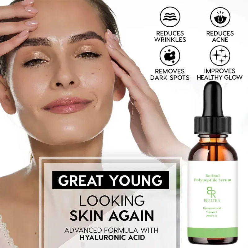 

Retinol Facial Essence Whitening Anti-Aging Anti-Wrinkle Essence Fine Lines and Freckles Remover Hyaluronic Acid Moisturizing