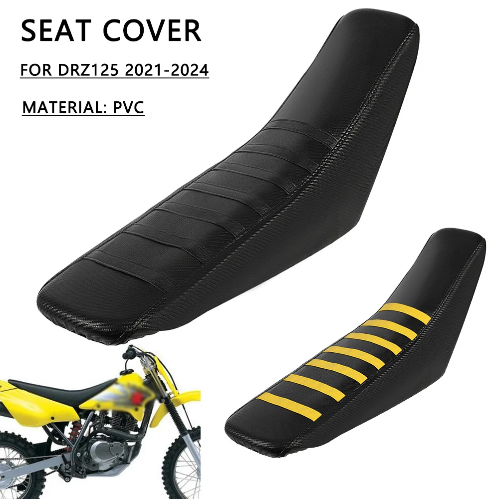 

Для Suzuki DRZ125 DRZ125 2021-2024 аксессуары для мотоциклов, чехол на сиденье, ПВХ, защитный чехол для подушки сиденья, водонепроницаемый грязевой пит-байк