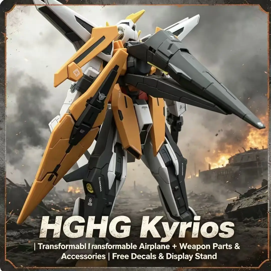 00-04 HG Variable Form Main Angel Mecha with Accessories, Assembly Model Kit, Collectible Ornament & Gift for Boys