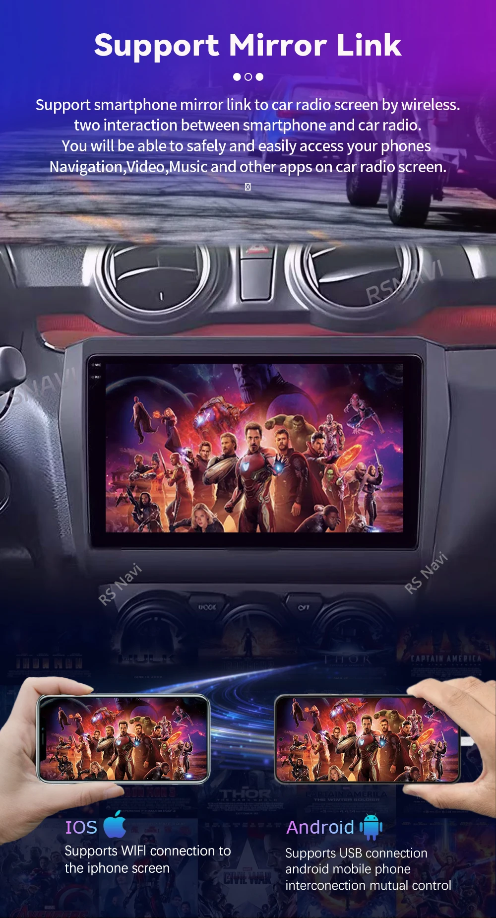 Android 16 Carplay Auto für Suzuki Swift 2016 - 2020 Autoradio GPS Stereo BT Video Autoradio Plug and Play Snapdragon Wireless – Detail 22