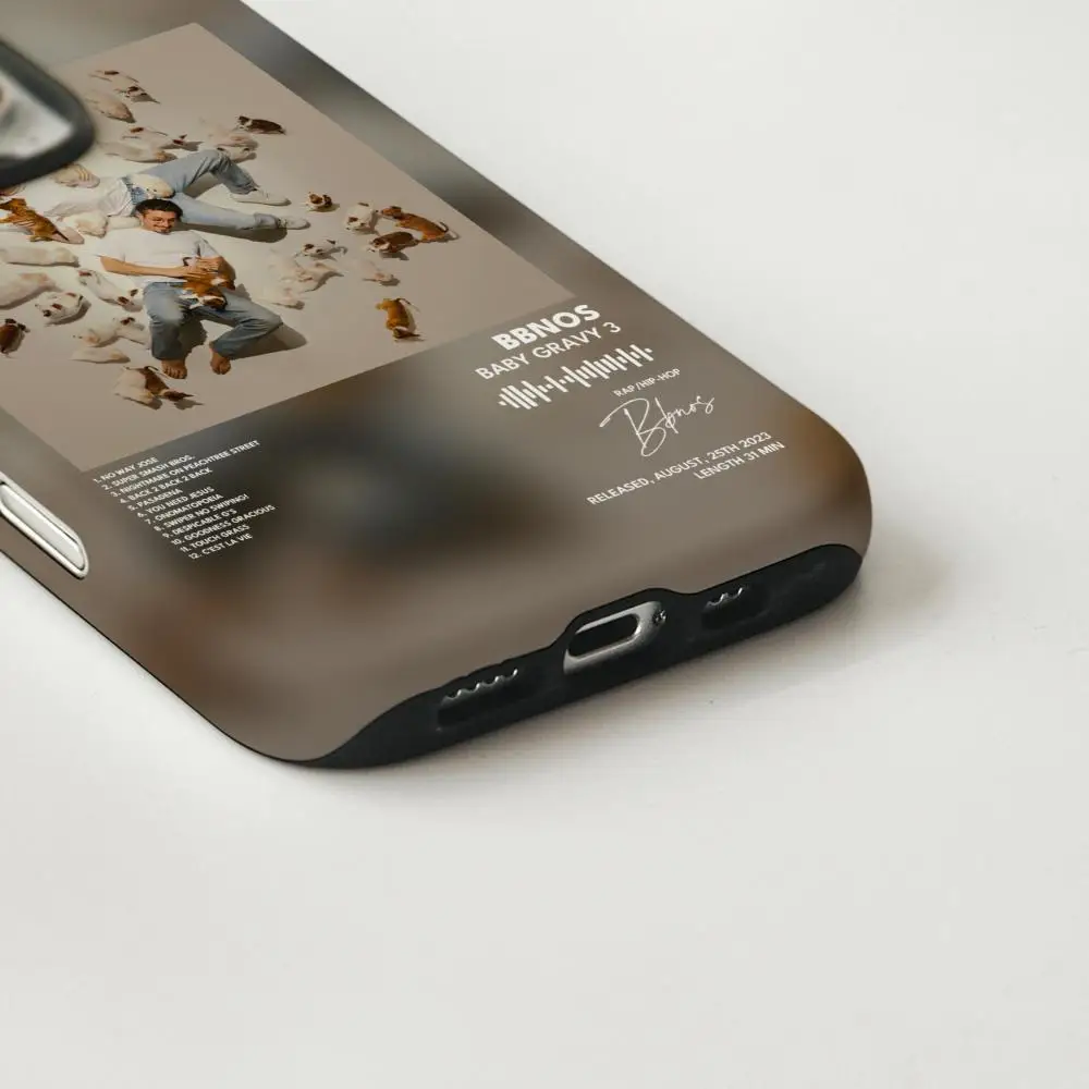 حافظة هاتف لهاتف آيفون 17 16 15 14 13 12 Pro Max Plus لامعة عالية الدقة بطبقة مزدوجة غلاف صلب سائل bbno$ #3