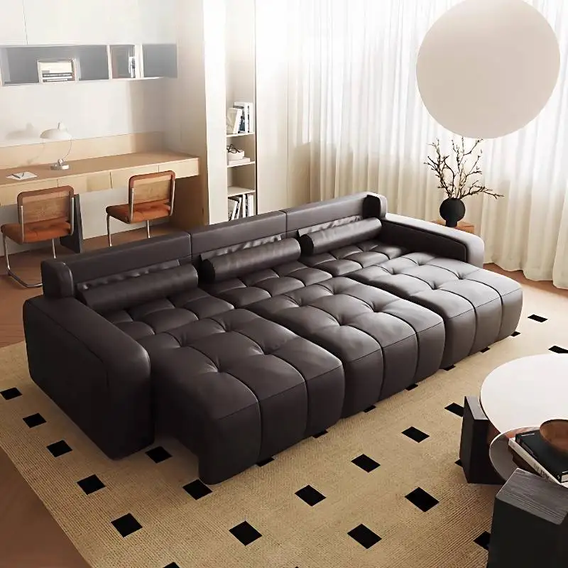 Divani reclinabili elettrici economici neri Divani da soggiorno di lusso italiani classici cinesi Mobili Divano Soggiorno di qualità moderna