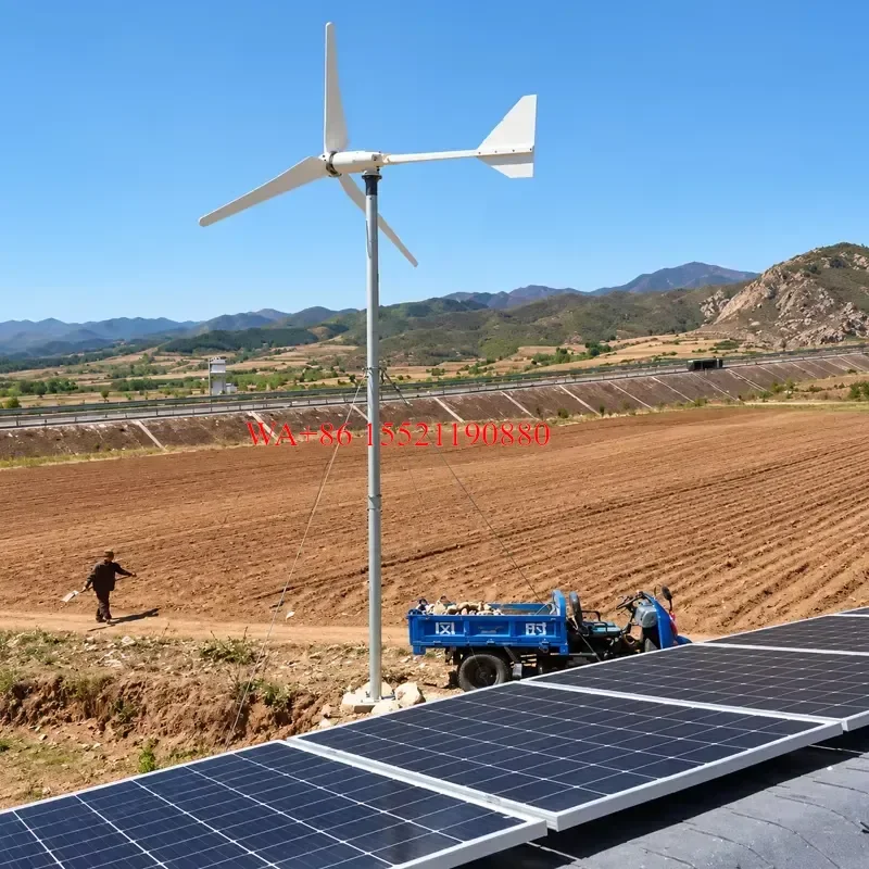 WMWMNU 1-5KW High Efficiency Wind Power Generation System 5kW Horizontal Wind Turbine for Rural and Off Grid Energy