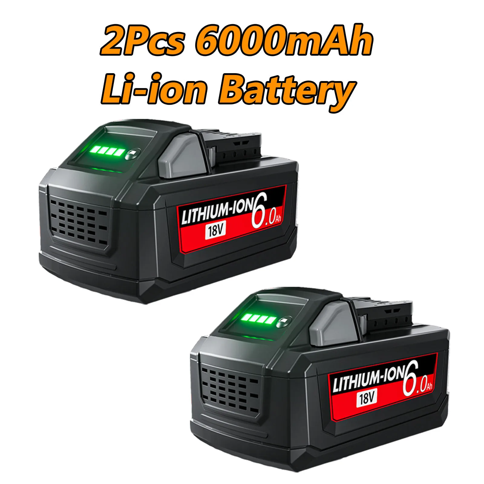Voor Milwaukee M18 6000mAh Batterij 18V Li-Ion M18B5 48-11-1860 48-11-1850 48-11-1840 48-11-1830 48-11-1820 Vervangende Batterijen