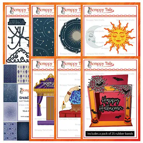 Fortune Halloween Collection 2026 New Box Window Pop Up Metal Cutting Dies Clear Stamps Stencil Hot Foil for DIY Making Card