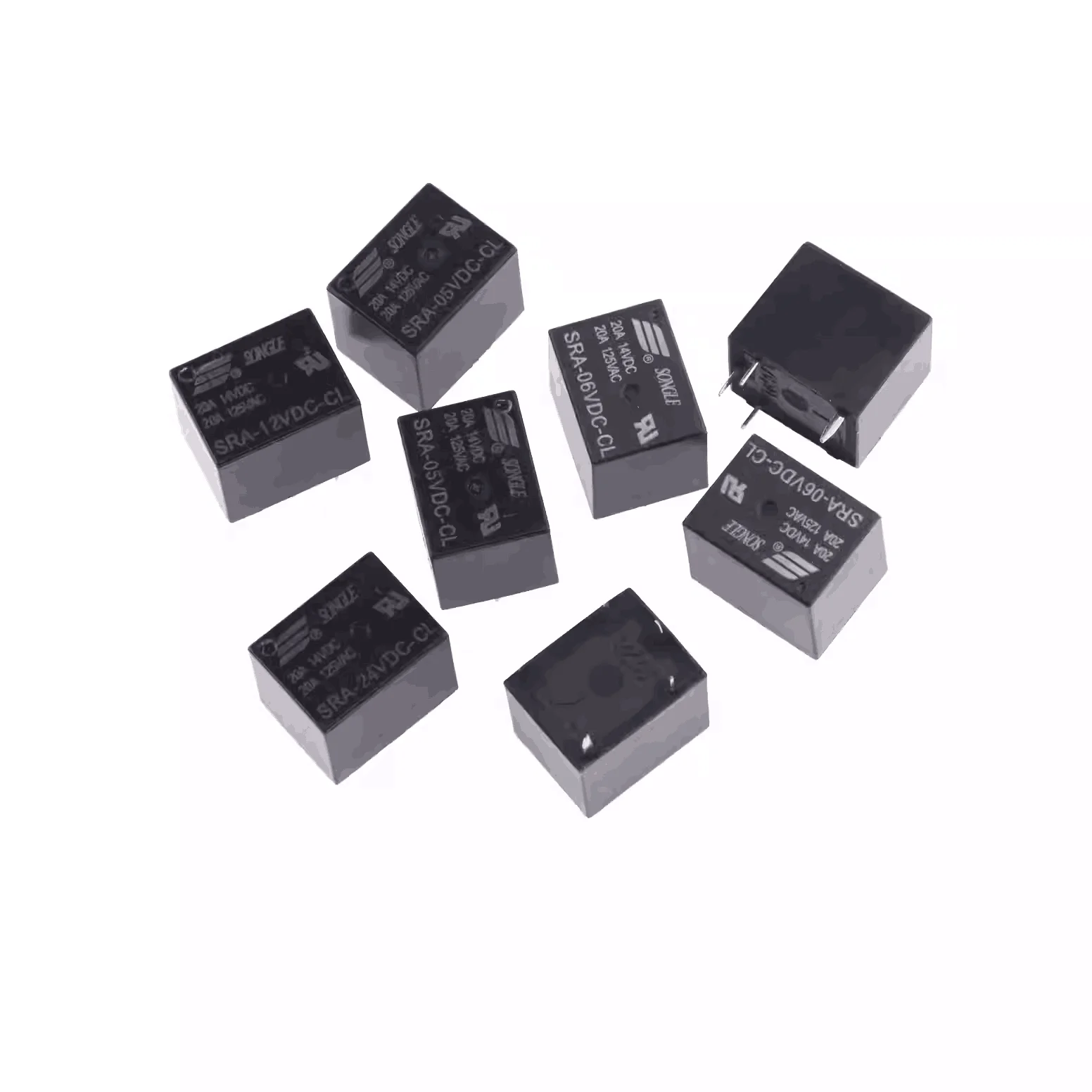 5PCS Relay  SRA-05VDC-AL SRA-12VDC-AL SRA-24VDC-AL-CL SRA-06VDC-CL T74 4-Pin 5-Pin 20A