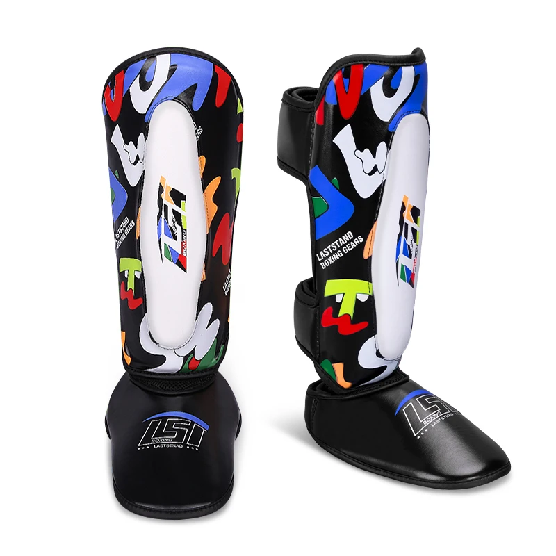 

Children MMA shank guard foot guard Instep Kickboxing Ankle Support Boxing leg guard boxing muay thai protector equipment