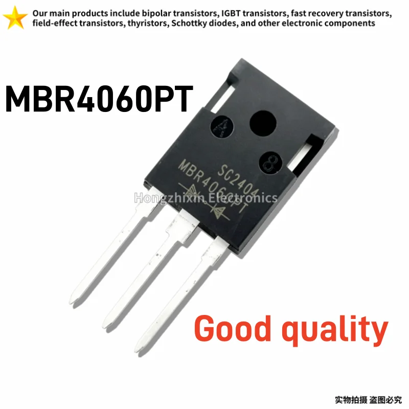 5/10PCS NEW MBR4060PT MBR4060 4060PT 40A 60V Schottky Diode TO-247 Power Rectifier Diode Electronic Components