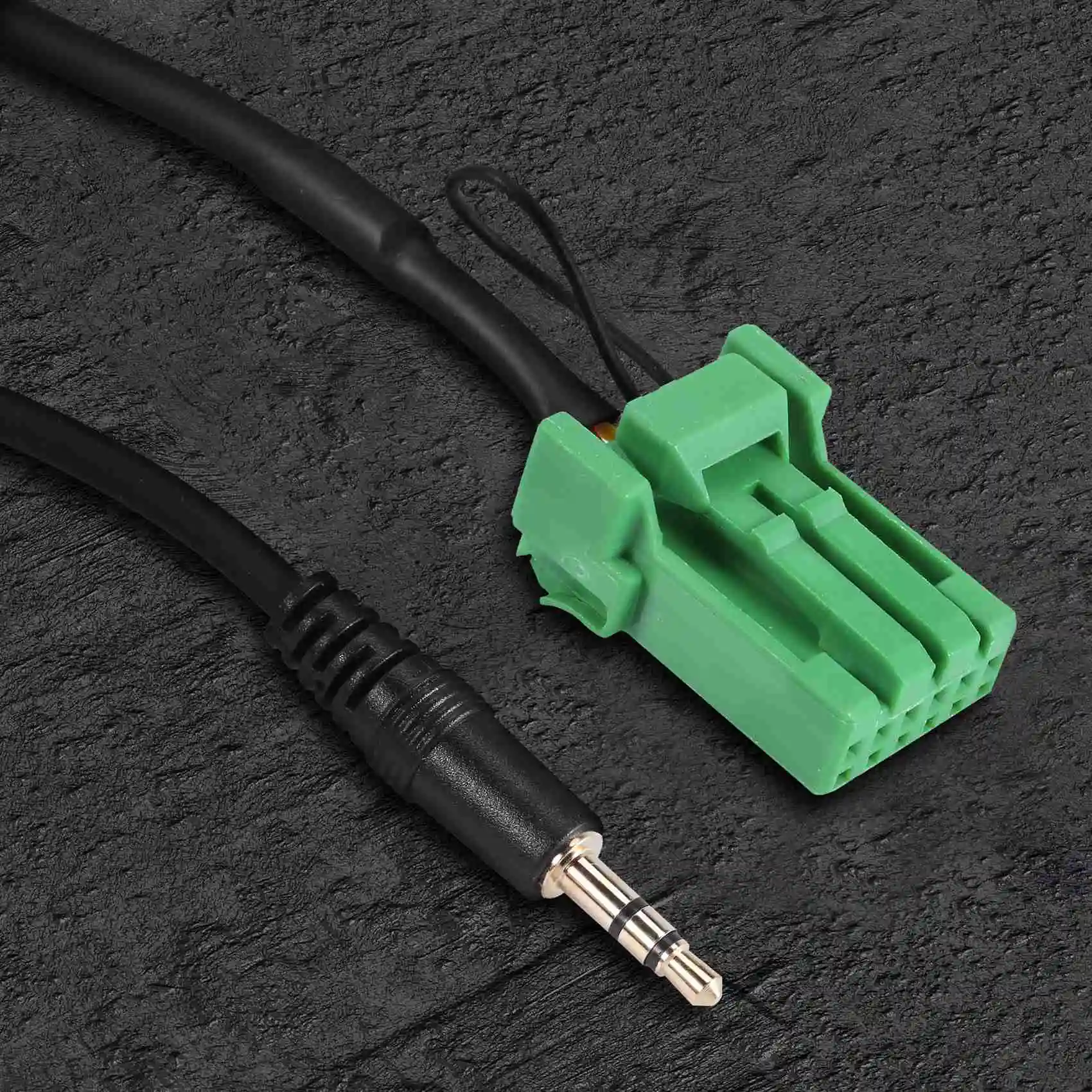 Fio de Cabo Estéreo Conector Verde para Honda Jazz Fit 2002-2006, Jack 3.5mm, Áudio Aux-in MP3, 6Pin