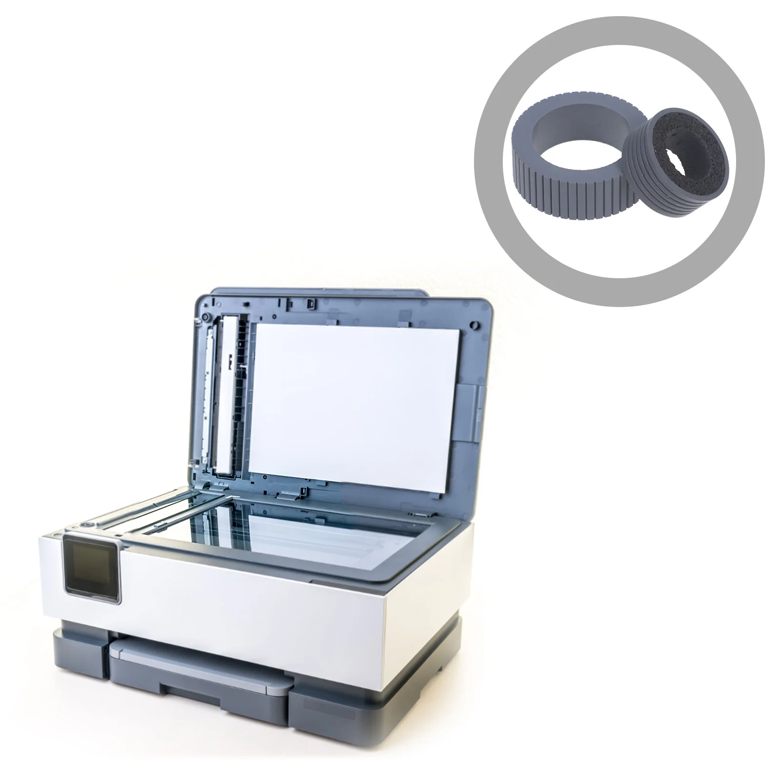 

4Pcs Scanner Roller Pager Accessory Tpr Material Stable Firm Enhance Scanning Efficiency Precise Fit Protection Scratches Damage