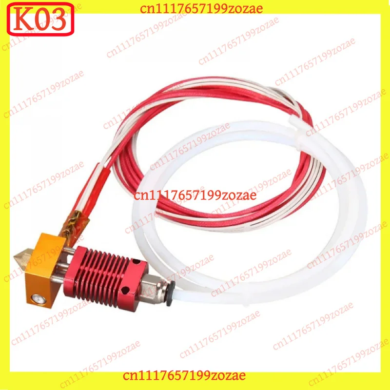k03 Red Hot End Extruder Head Kit Replacement Parts for Ender3 3S/5/6 CR8/CR10 3D Printer Accessories