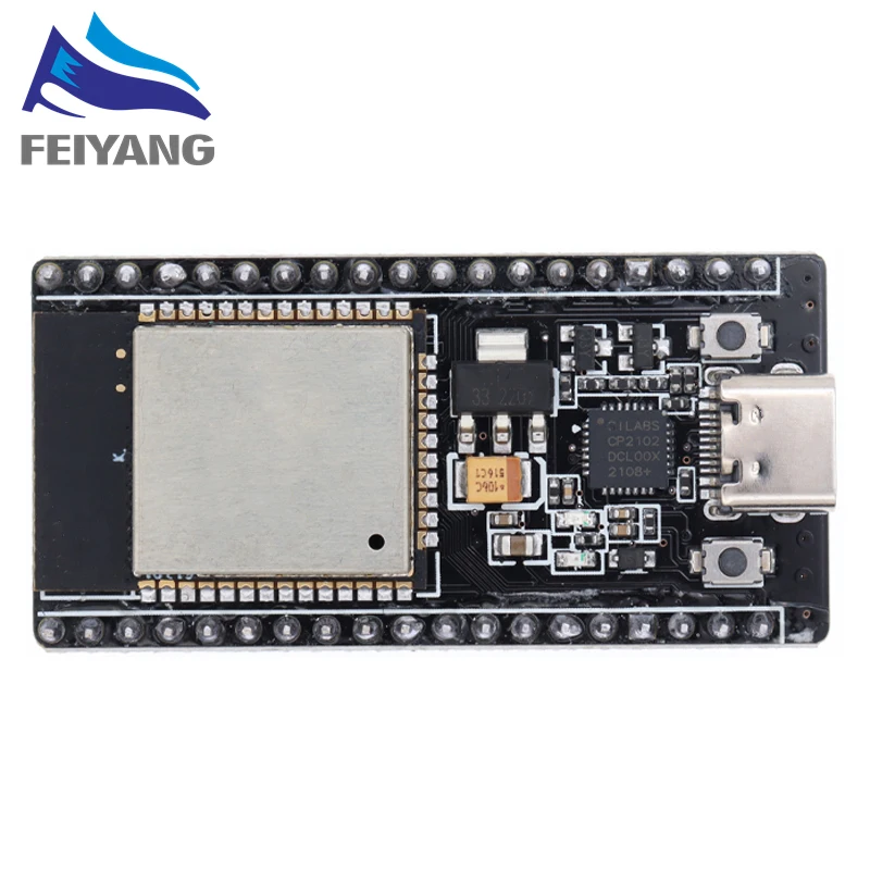 1~10PCS ESP32 CH340C TYPE-C USB CP2102 WiFi+Bluetooth Ultra-Low Power Dual Core ESP32-DevKitC-32 ESP-WROOM-32 Expansion Board