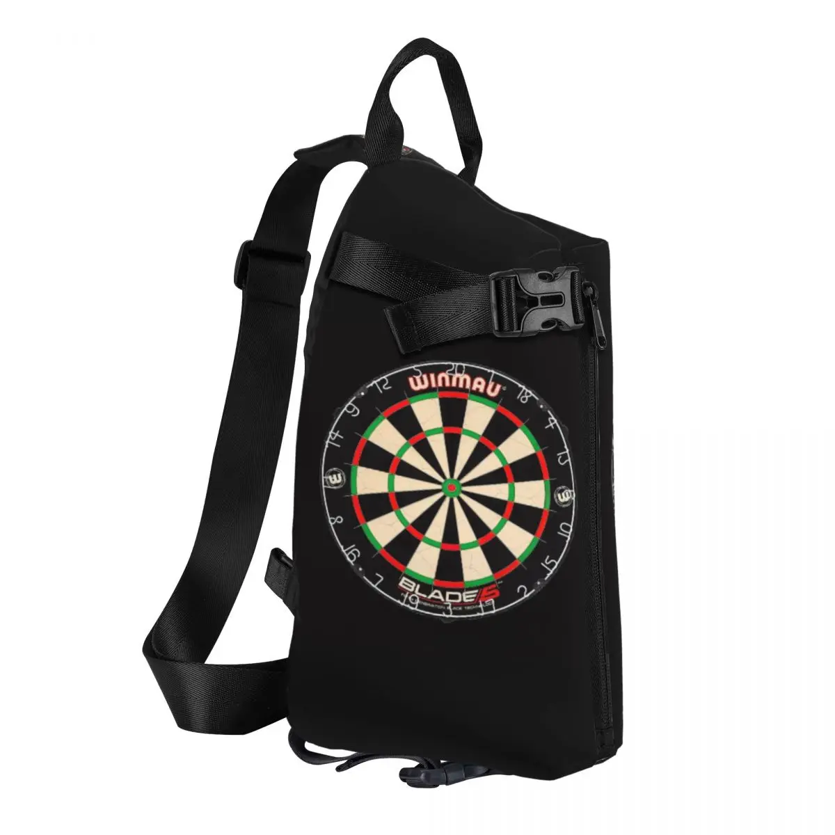 Winmau Blade 5 Dartboard Chest Bag Men Sling Crossbody Backpack Chest Bag Traveling Hiking Daypack Shoulder Bag