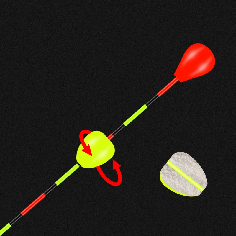 Flotteur rouge/jaune, haricots accrocheurs, sensibles et visibles, Ultra léger, Signal de pêche, perles d'expéditeur, matériel de pêche, outils pour poissons