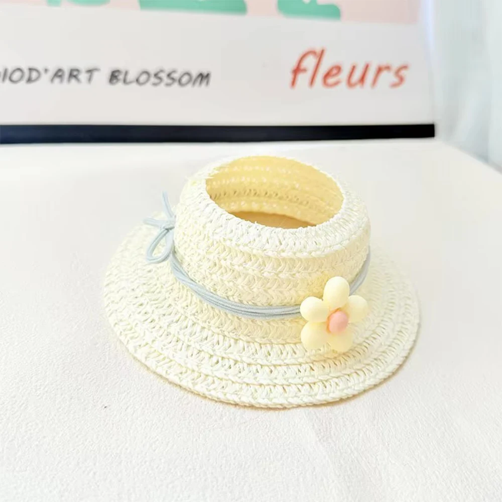 

Аксессуары для одежды для кукол Labubu, милые маленькие цветы, соломенная шляпа, Labubu I II, аксессуары для кукол Idol, подарки «сделай сам»