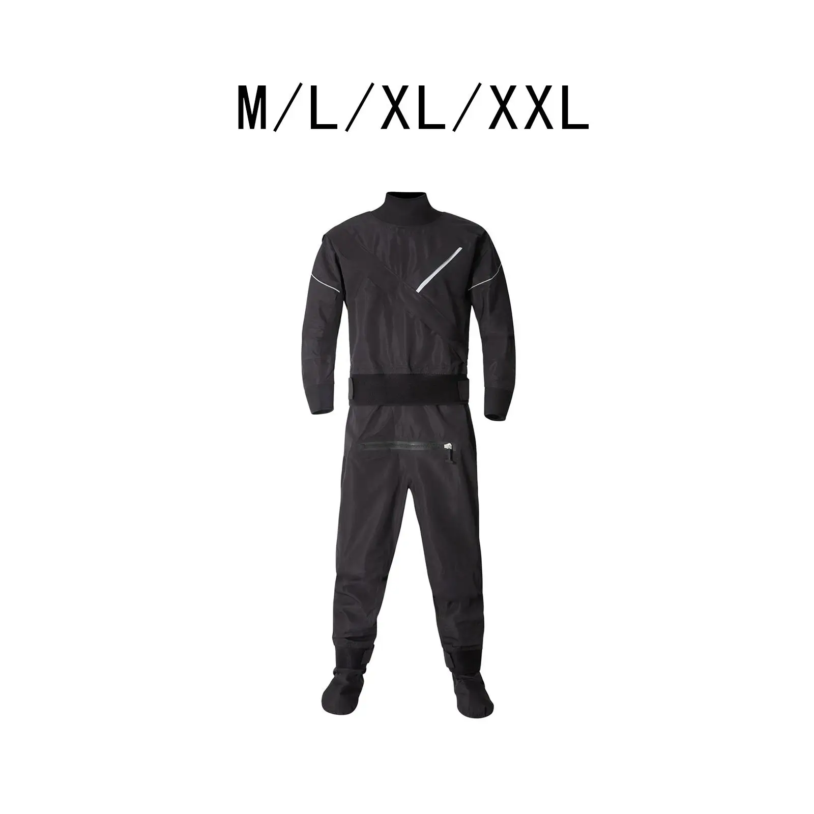 

Men's Waterproof Dry Suit Kayaking Drysuit with Latex Gasket 1-piece Sprayproof Dry Diving Suit Dry Clothes for