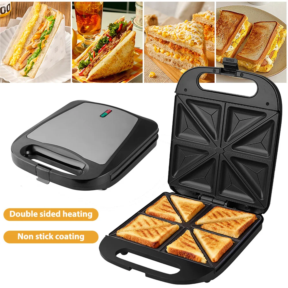 

Large Toastie Maker – Sandwich Toaster 4 Slice with Non-Stick Plates, Deep Fill Toastie Machine for Grilled Cheese, Rapid Heat U