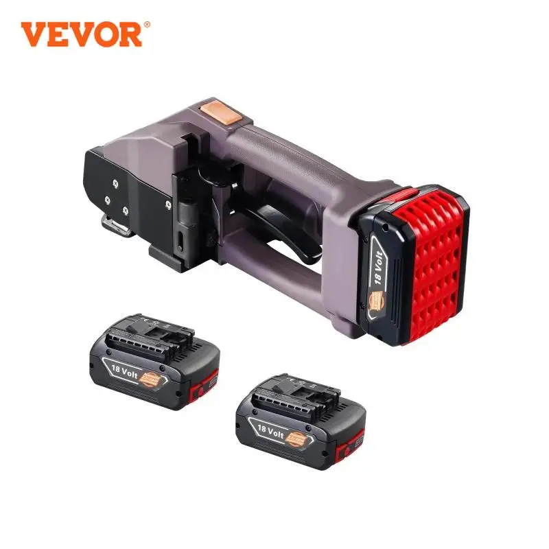 VEVOR Electric Strapping Machine with 2 x 4000mAh Battery Powered Automatic Pallet Banding Tool for 0.39