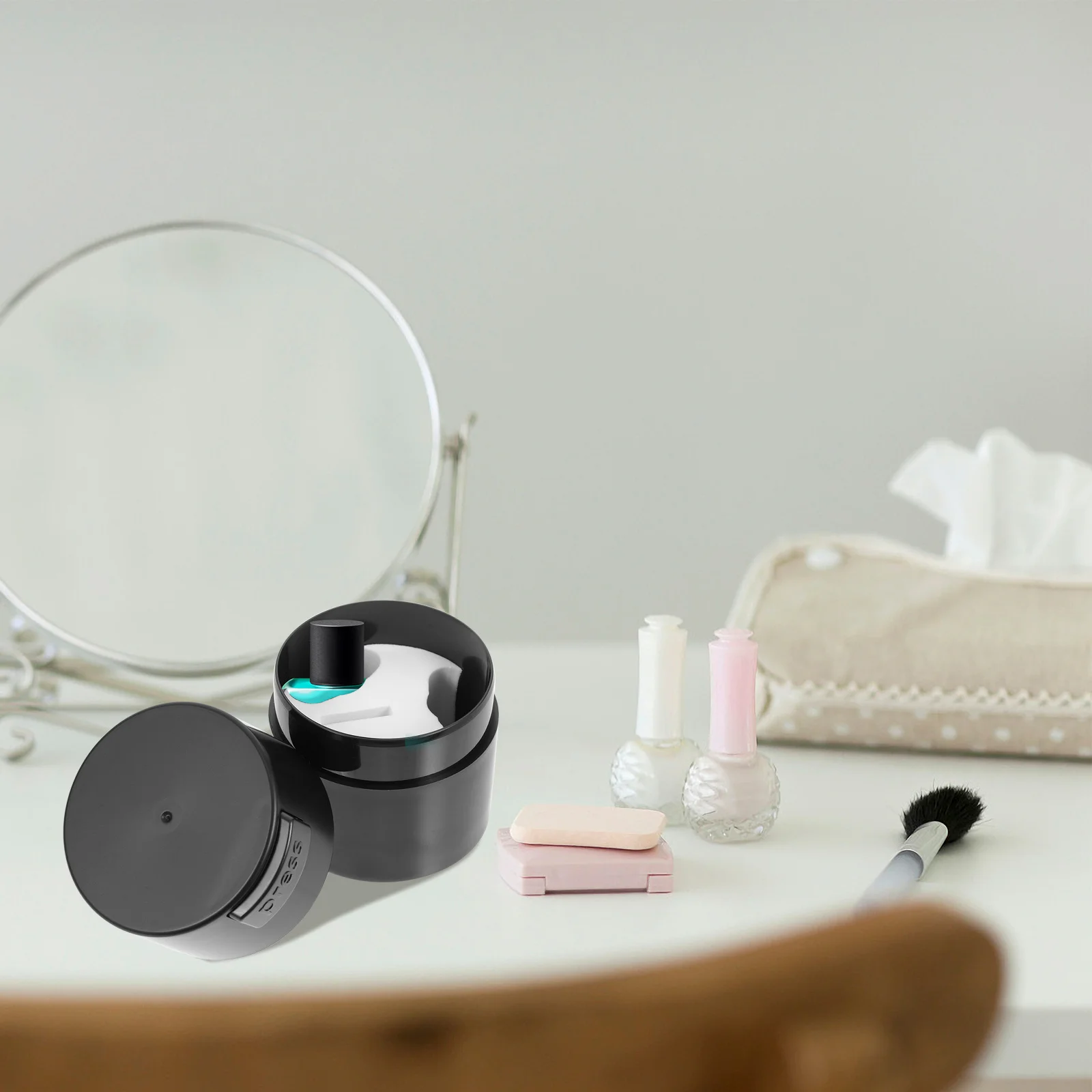 Contenitore sigillato per extension ciglia Barattolo compatto e leggero per la conservazione della colla Ritenzione della freschezza a lungo termine Adatto ai viaggi