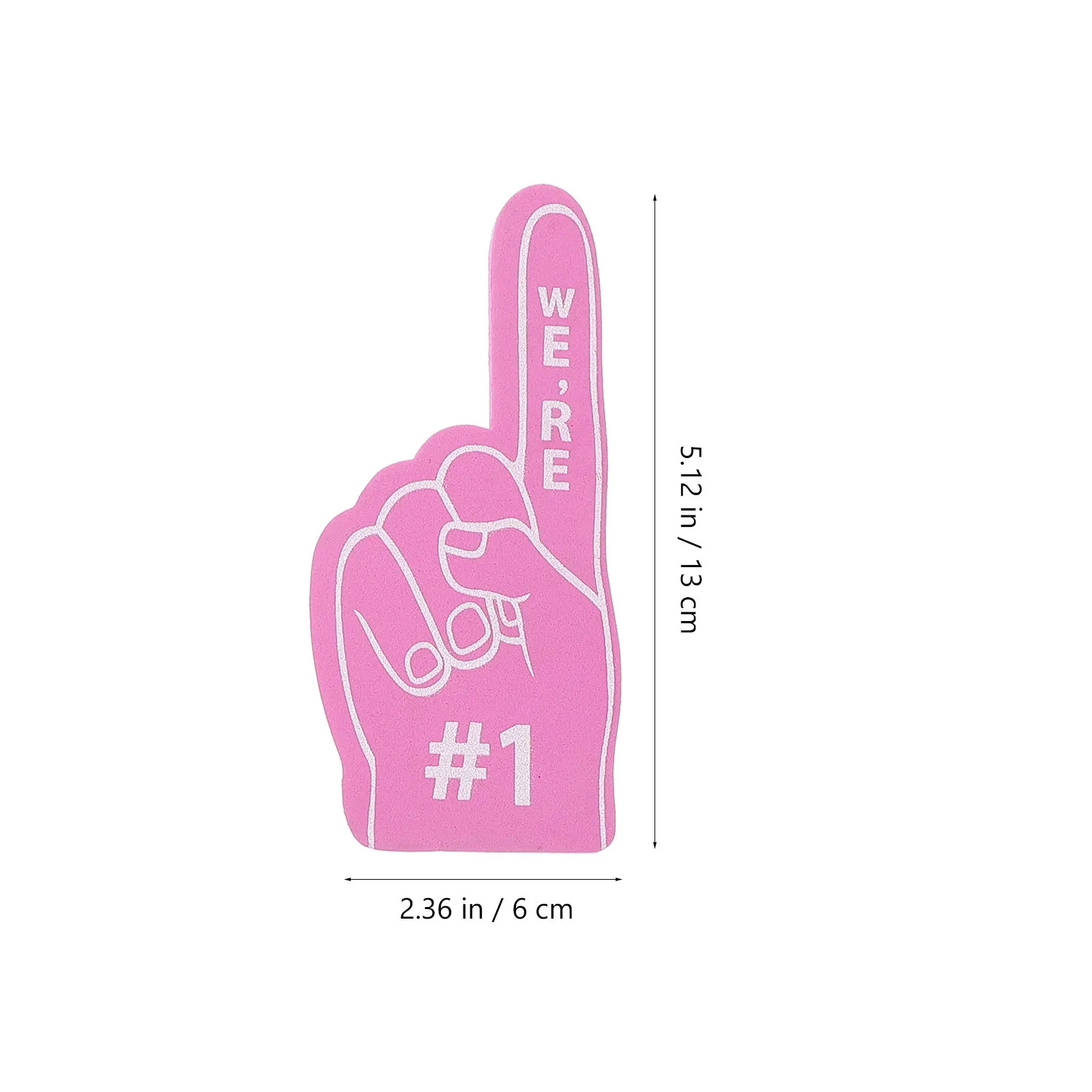 6Pcs Bright Color Foam Finger Cheer Props for Sports Events Concerts Festivals Party Favors Cheerleading Squad Fan Gear Noise