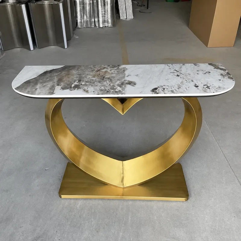 Modern Simple Rock Slab Entrance Console Table Long Side Cabinet for Hallway Corridor Wall Mounted Light Luxury Decorative