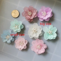 New 40pcs/lot 50mm 40mm color plastic petal cartoon flowers shape camellia handmade floral diy jewerly garment/hair accessory