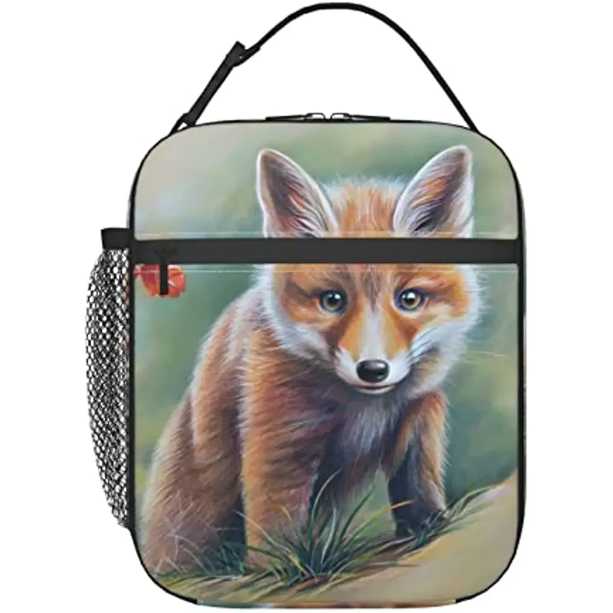 Fox Lunch Box Insulated Reusable Lunch Bag Cooler Bag For Women Girl Boy Work Picnic Hiking