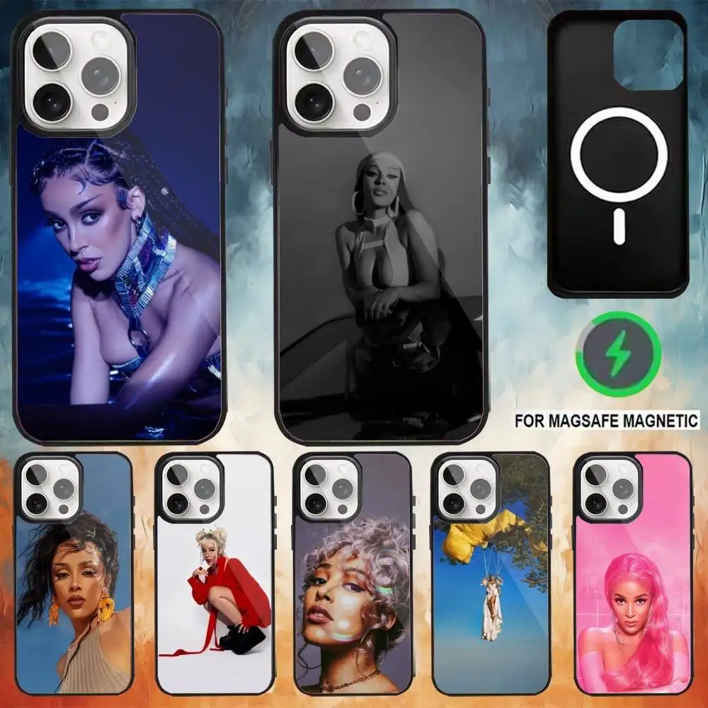 

D-Doja Cat Paint The Town Red Phone Case For iPhone 17 16 15 14 13 12 Pro Max Plus for Magsafe Mirror Wireless Magnetic Cover