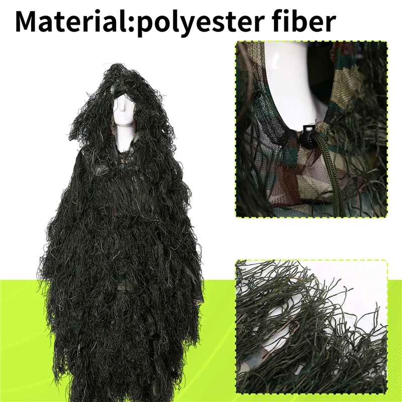 AED2-الكبار في الهواء الطلق عباءة الصيد موقع قراء دعوى التصوير الملابس موقع قراء الملابس التمويه هنتر الغابة الصيد المعطف