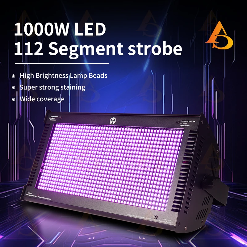 IP20 1000W  RGB 3in1 960 X 1W 5054 SMD DMX512 Led Strobe Light High Luminance  For Disco DJBar Music Dancing Stagelight