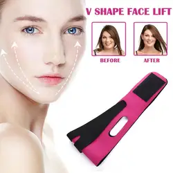 Vendaje elástico adelgazante para mujer, moldeador Facial de línea en V, cinturón para el cuidado de la piel, correa de masaje para mejillas, herramientas de belleza para la cara Chi K7G3