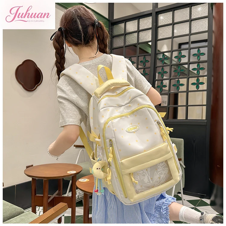 School Season Students High Value Transparent Ltabag Schoolbag Cute Student Backpack Large Capacity Lightweight Weight Backpacks