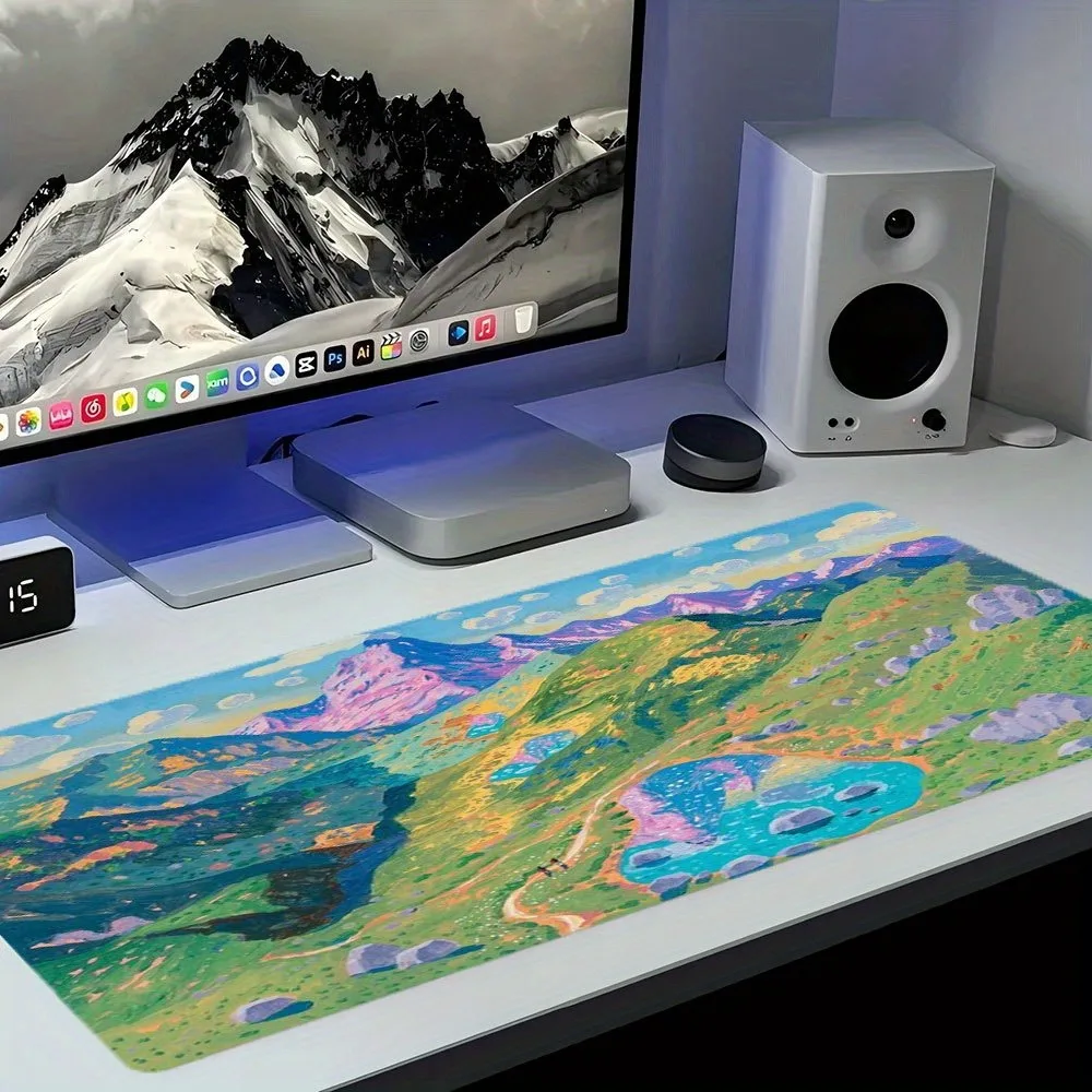 Simple and abstract floral patterns, specially designed for computer game accessories desk organizers and trays tapis de souris
