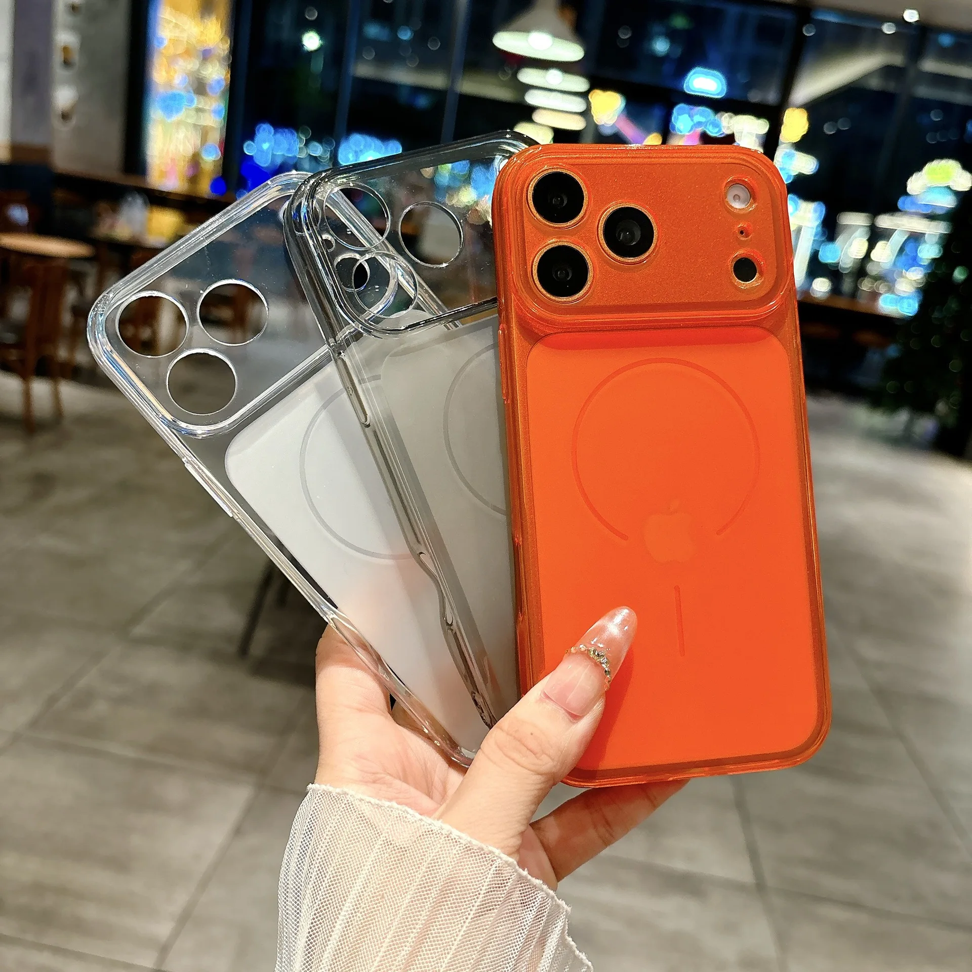 Premium Transparent Skin-Feel Case For iPhone 17 11 12 13 14 15 16 Pro Max Clear Cover Wide-Angle View Window Slim Soft Design