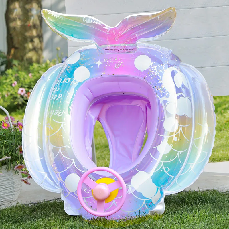 

Mermaid Baby Swim Ring Tube Inflatable Toy Swimming Ring Seat For Kid Swimming Circle Float Swim Pool Beach Water Play Equipment