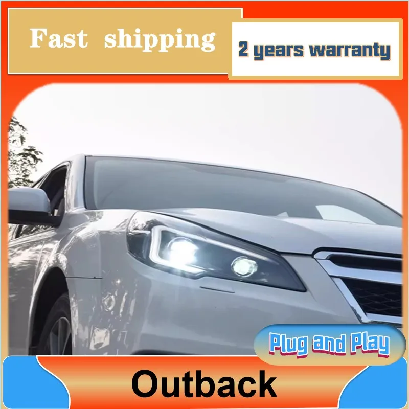 Car Styling for Subaru Legacy Headlamps 2010-2017 Outback Headlight DRL Turn Signal Low High Beam Projector Lens