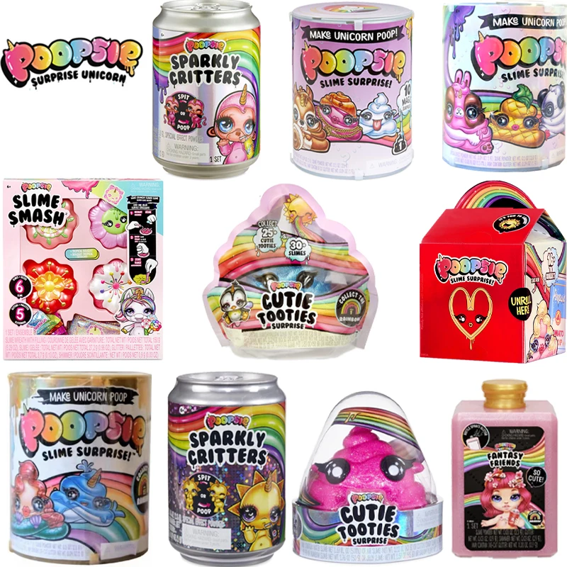 Original Poopsie Slime Surprise Sparkly Critters Cutie Tooties Cute Rainbow Surprise Doll Slime Smash Fantasy Friends Girl Toys