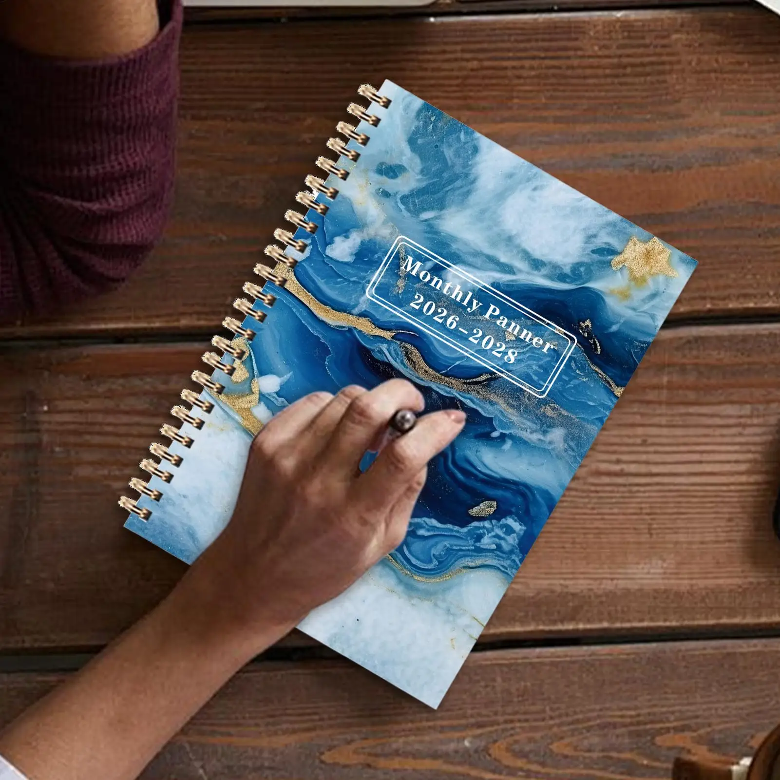 Calendar Planner 2026-2028 Yearly Planner Coil Binding Journal With 36-Month Tabs For School College Workplace Business Work