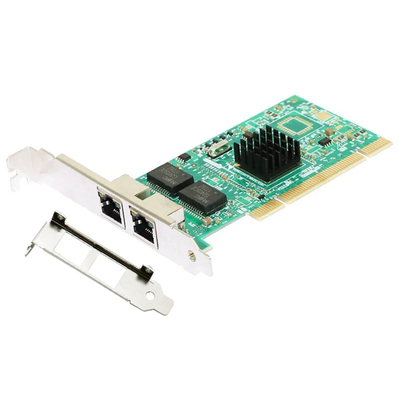 A35Q-ST7250 PCI Network Card Dual-Port Gigabit Network Card I82546 Chip Desktop Server Support Wake Up LAN