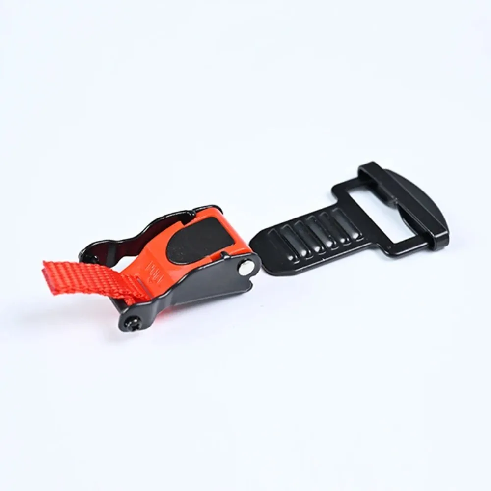 Black/Red Motorcycle Helmet Pull Buckles 6 Gear Adjustment Durable Chin Strap Quick Release Pull Buckle New Design