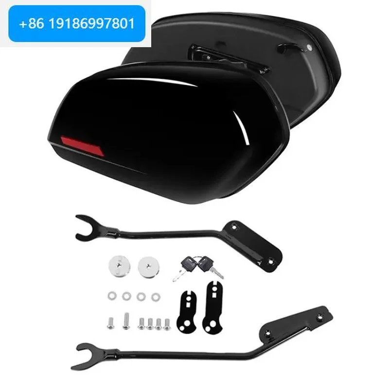Gloss Black Painted High Quality ABS Motorcycle Side Bags Hard Saddlebags Fit for  Low Rider ST 2022-2025 El Diablo 2022